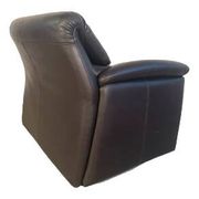 Fauteuil en cuir noir Hans kaufeld