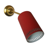 Red beaded wall lamp 1960