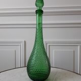 Carafe bouteille Empoli Italienne en verre vert