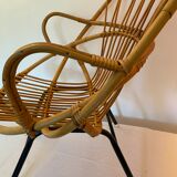 Vintage rattan chair from Rohe Noordwolde