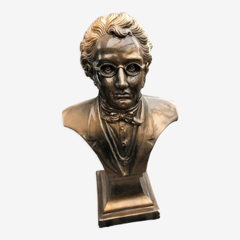 Plaster bust imitation bronze schubert