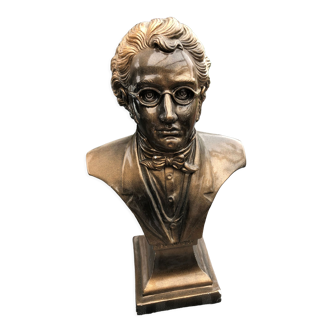 Plaster bust imitation bronze schubert