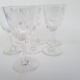 7 Bacccarat crystal port glasses, Molière model, circa 1920.
