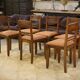Ensemble de 6 chaises brutalistes 1950’s