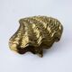 Boîte à bijoux en forme de coquillage en bronze, Italie, années 1970