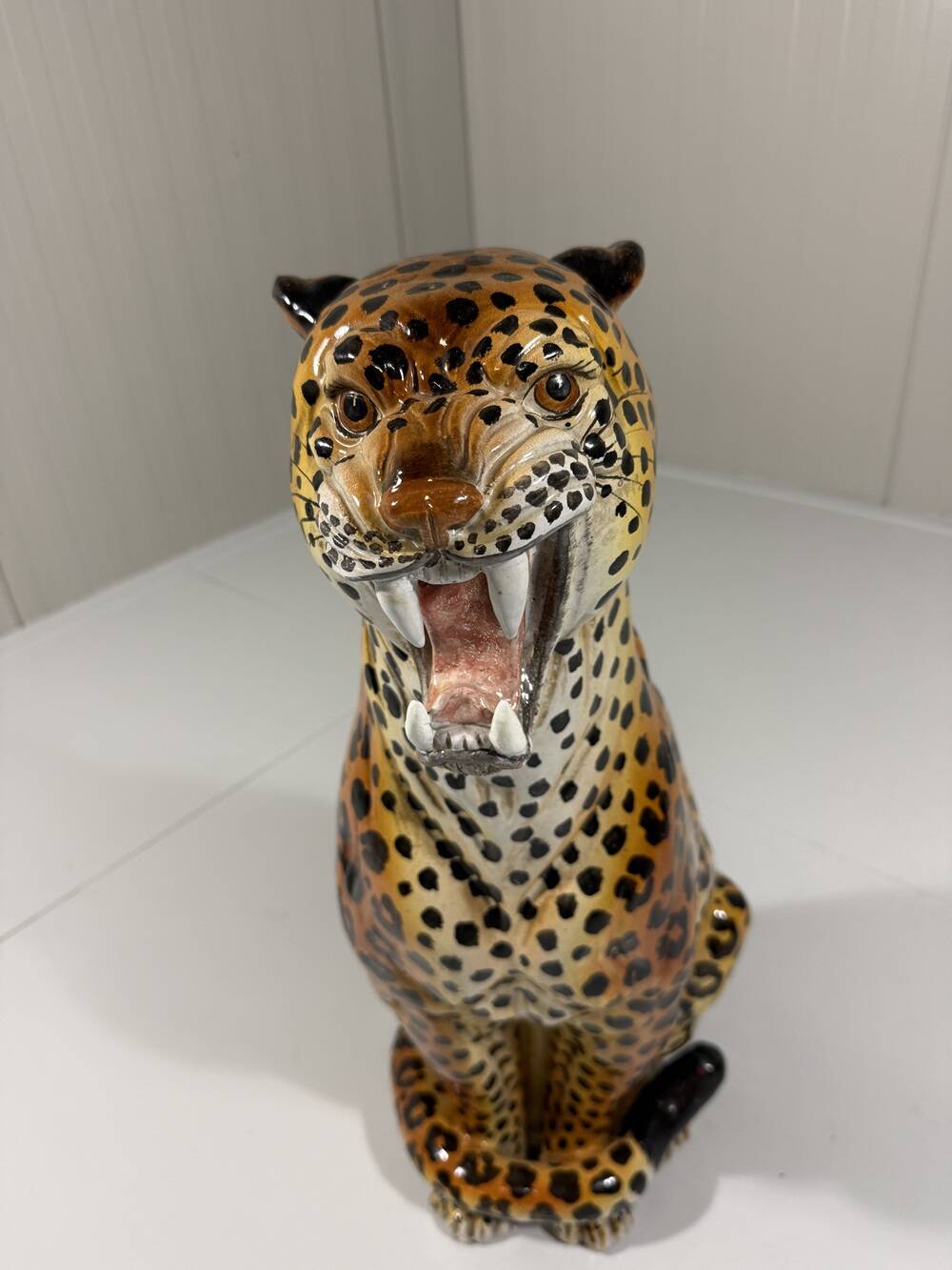 Large Italian ceramic leopard 1970’s