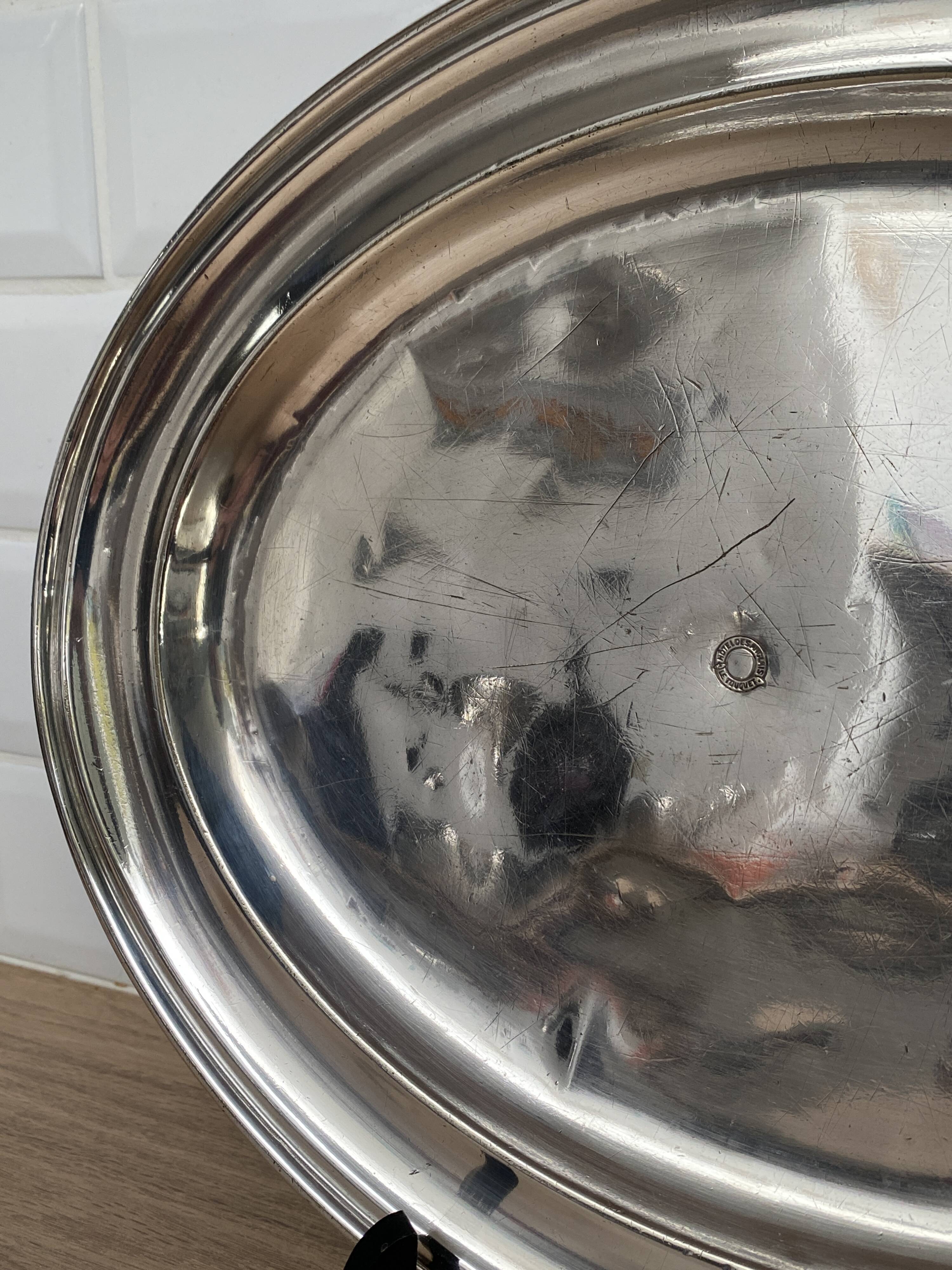 Silver-plated serving dish from the Hôtel des Anglais in Le Touquet