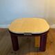 Roche Bobois travertine and metal coffee table from the 80s