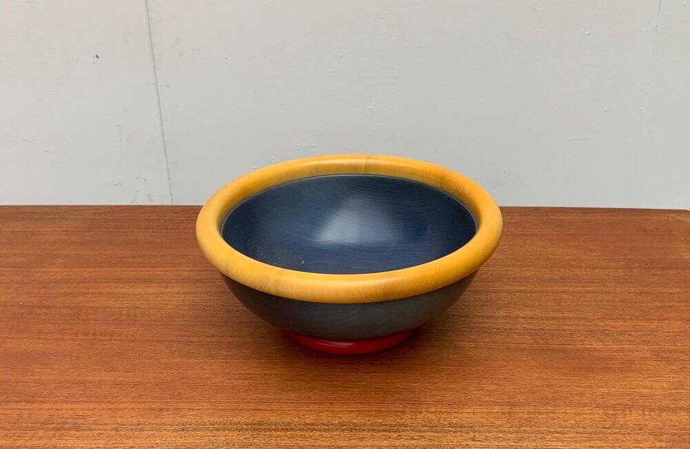 Postmodern Italian Wooden Bowl by Pietro Manzoni