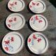 6 earthenware plates Sylvie Hamage Moulin des Loups Nord vintage model