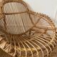 Fauteuil en rotin vintage