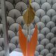 Vintage orange soliflore