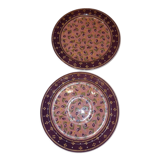Set of 2 plates Geneviève Lethu Mado