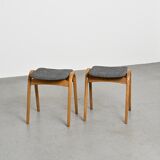 Pair of stools by Isamu Kenmochi for Akita Mokko, Japan circa 1960.