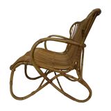 Vintage Rattan Sofa Belse 8 Design 1960s Rohe Noordwolde