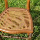 Pair of Louis Philippe cane chairs late 19th century