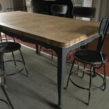 Old dining table with extensions