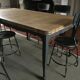 Old dining table with extensions