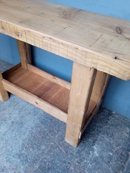 Workbench 120cm old solid wood