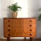 Commode scandinave en teck 1960s