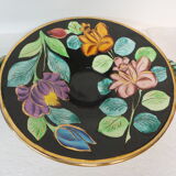 Large dish cut fruit Vallauris floral decoration