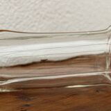 Vase en verre soufflé transparent