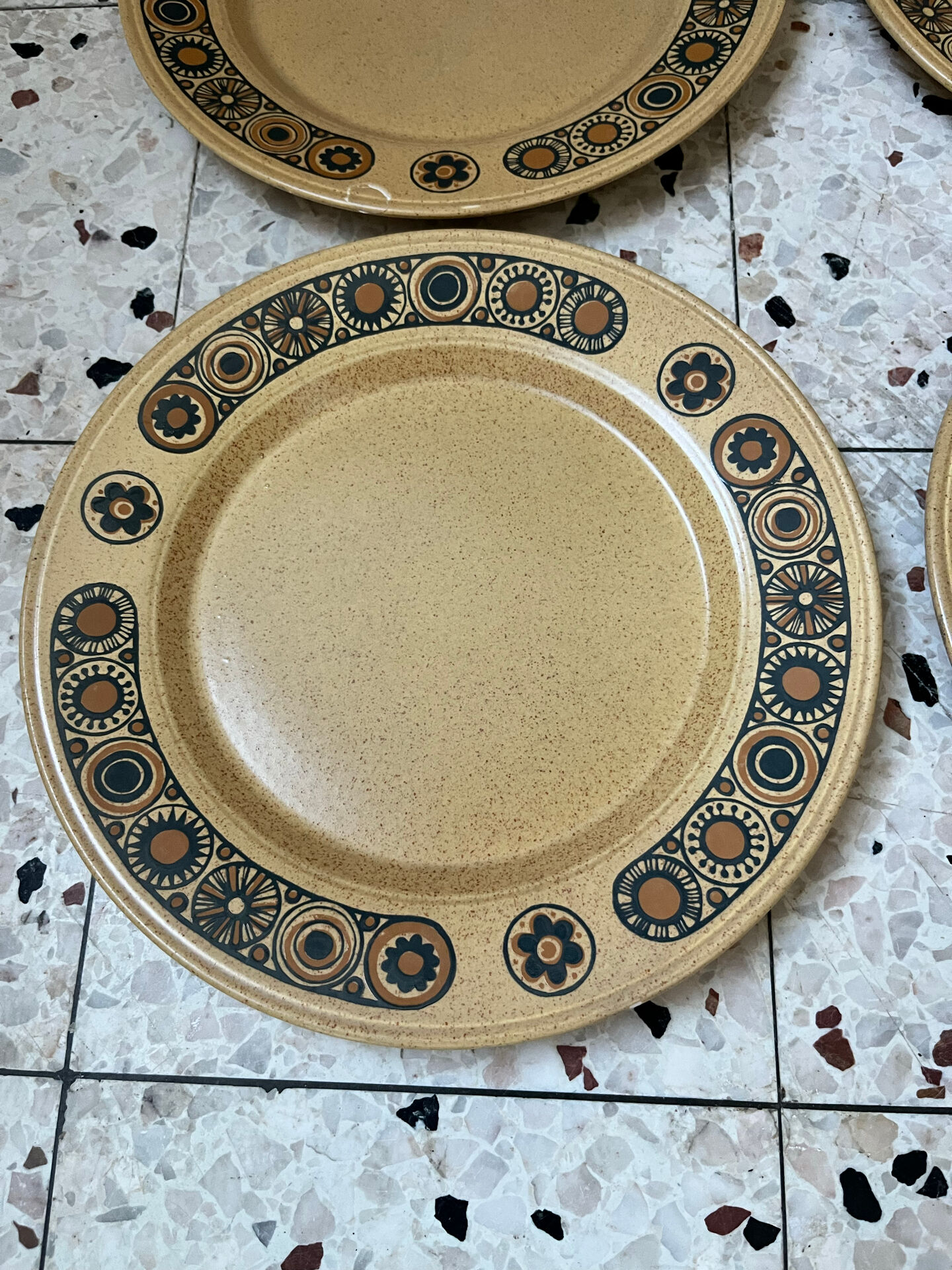 Série de 8 assiettes et 2 bols