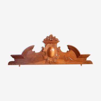 Walnut pediment