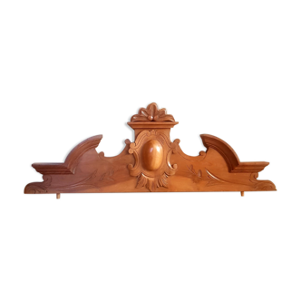 Walnut pediment