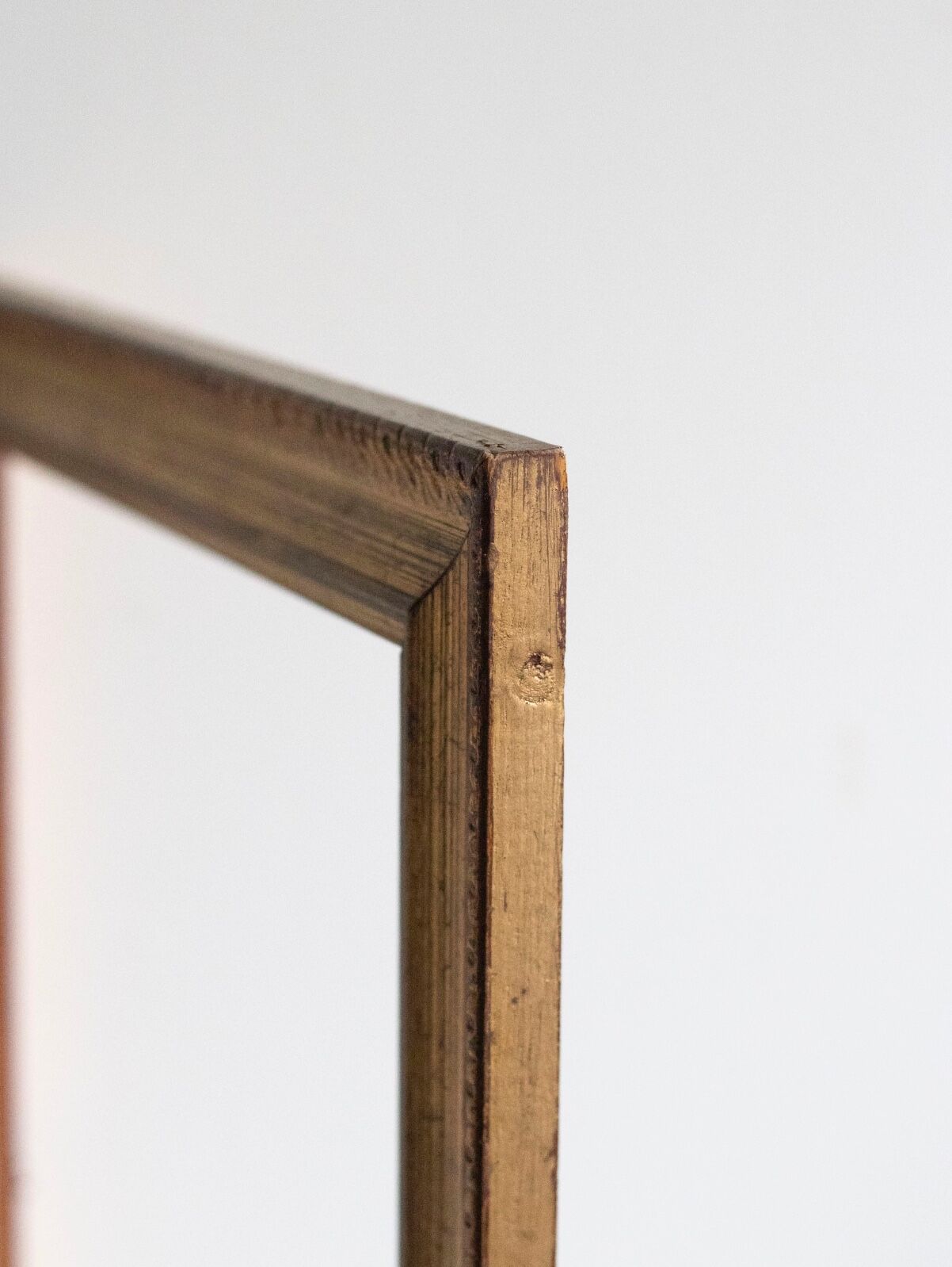 Old gilded wooden frame