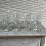 Set of four Baccarat organ model glasses