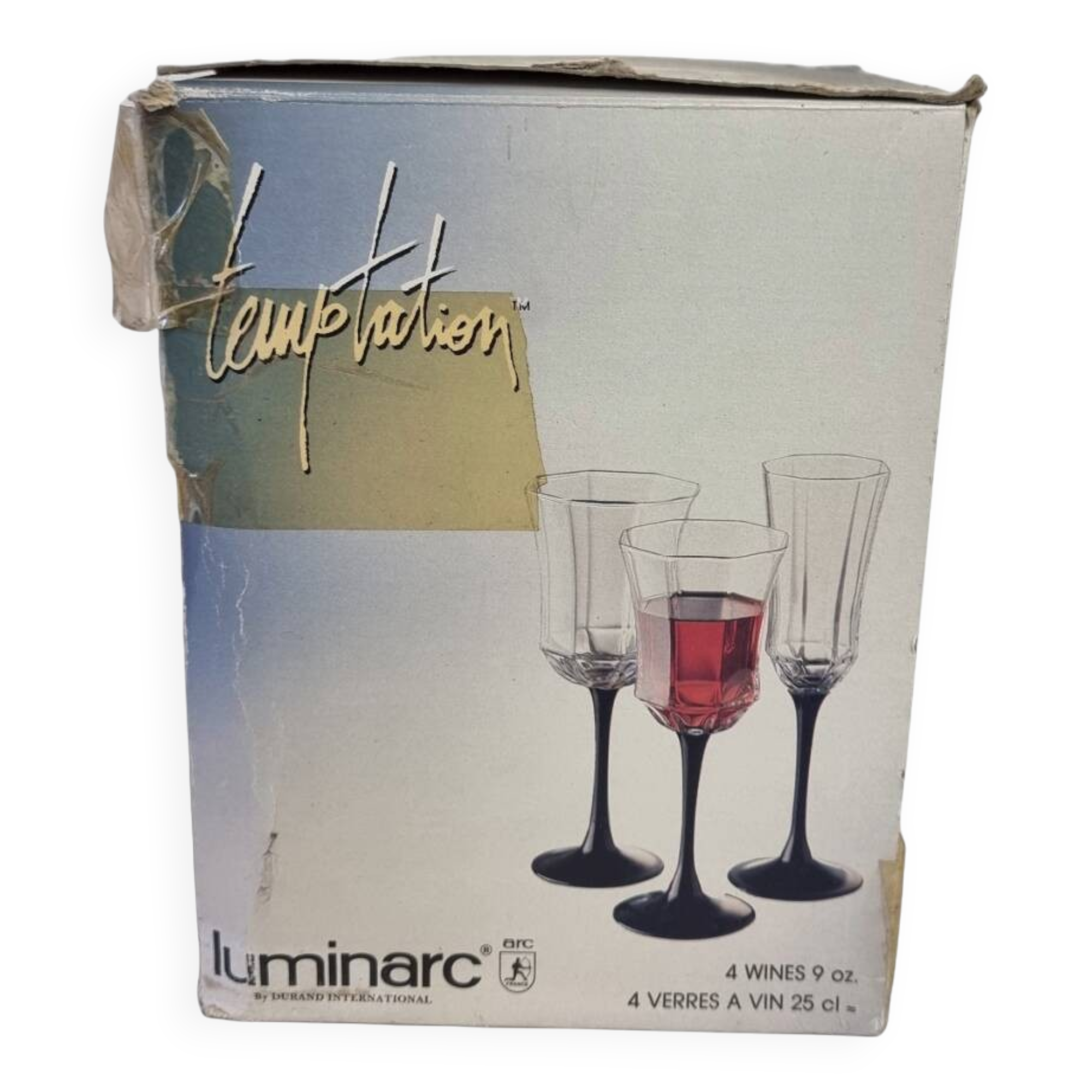 Vintage White Wine Glasses, 1970s