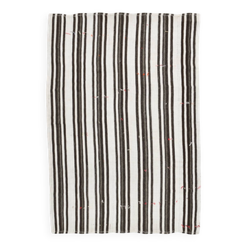 Tapis Kilim vintage rayé contemporain, 206 x 304 cm
