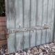 Paire de volets en bois pentures en fer