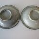 Duo of antique plates in filigree Hispano Moorish ceramics