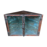 Metal and glass corner Cabinet