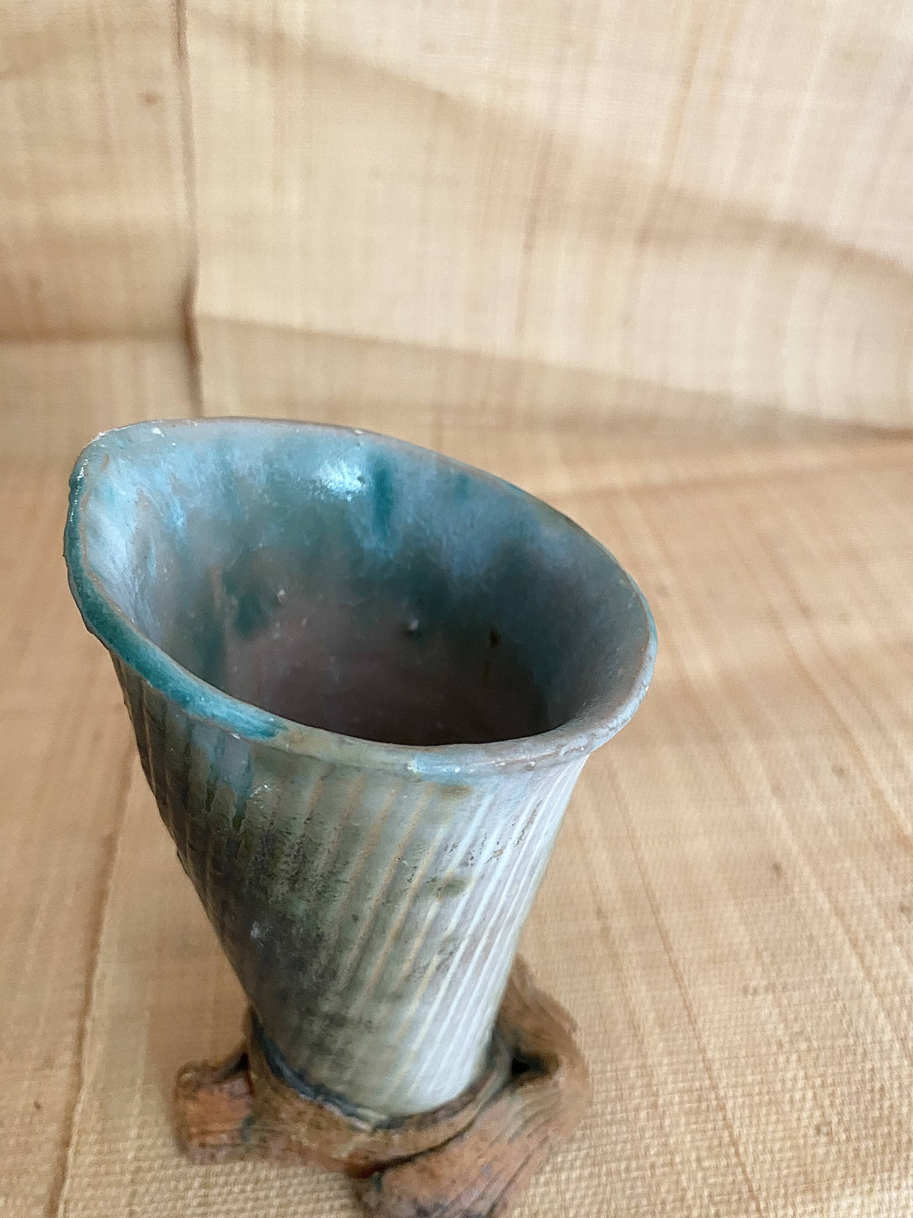 Vase brutaliste années 70