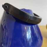 Yellow and blue enamel kettle