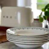 6 assiettes creuses en terre de fer