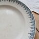 Round serving dish, Saint Amandinoise ironstone, Saint Amand 4500
