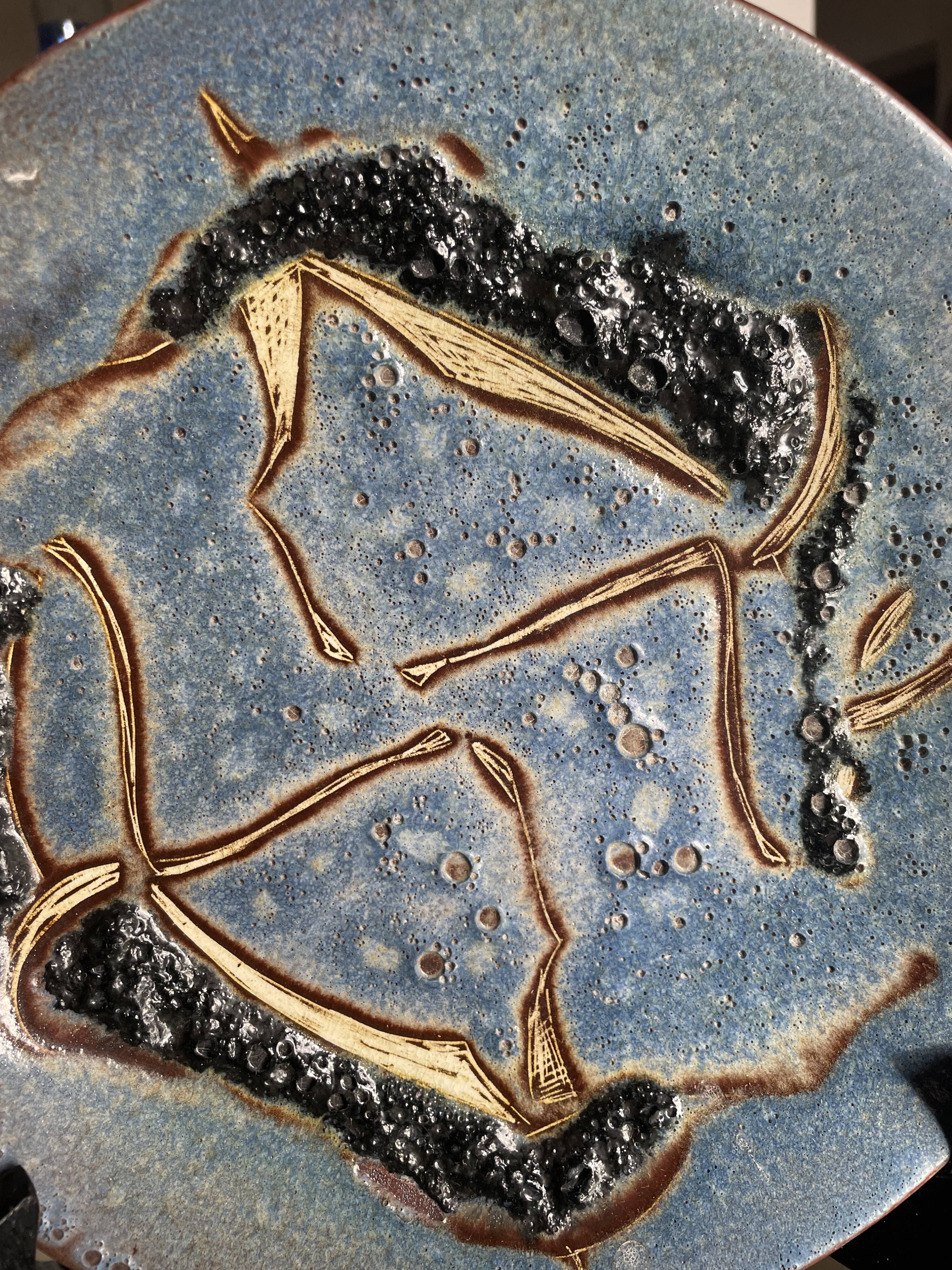 Mid century wall plate Le Castellet