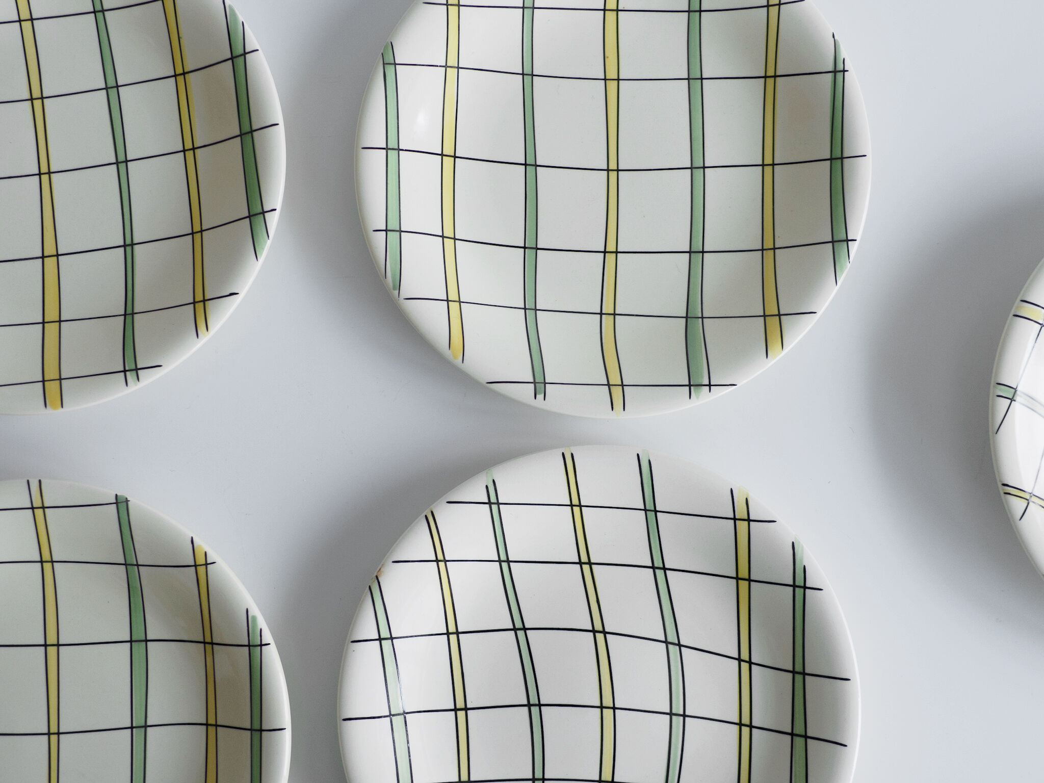 Suite of 6 dessert plates