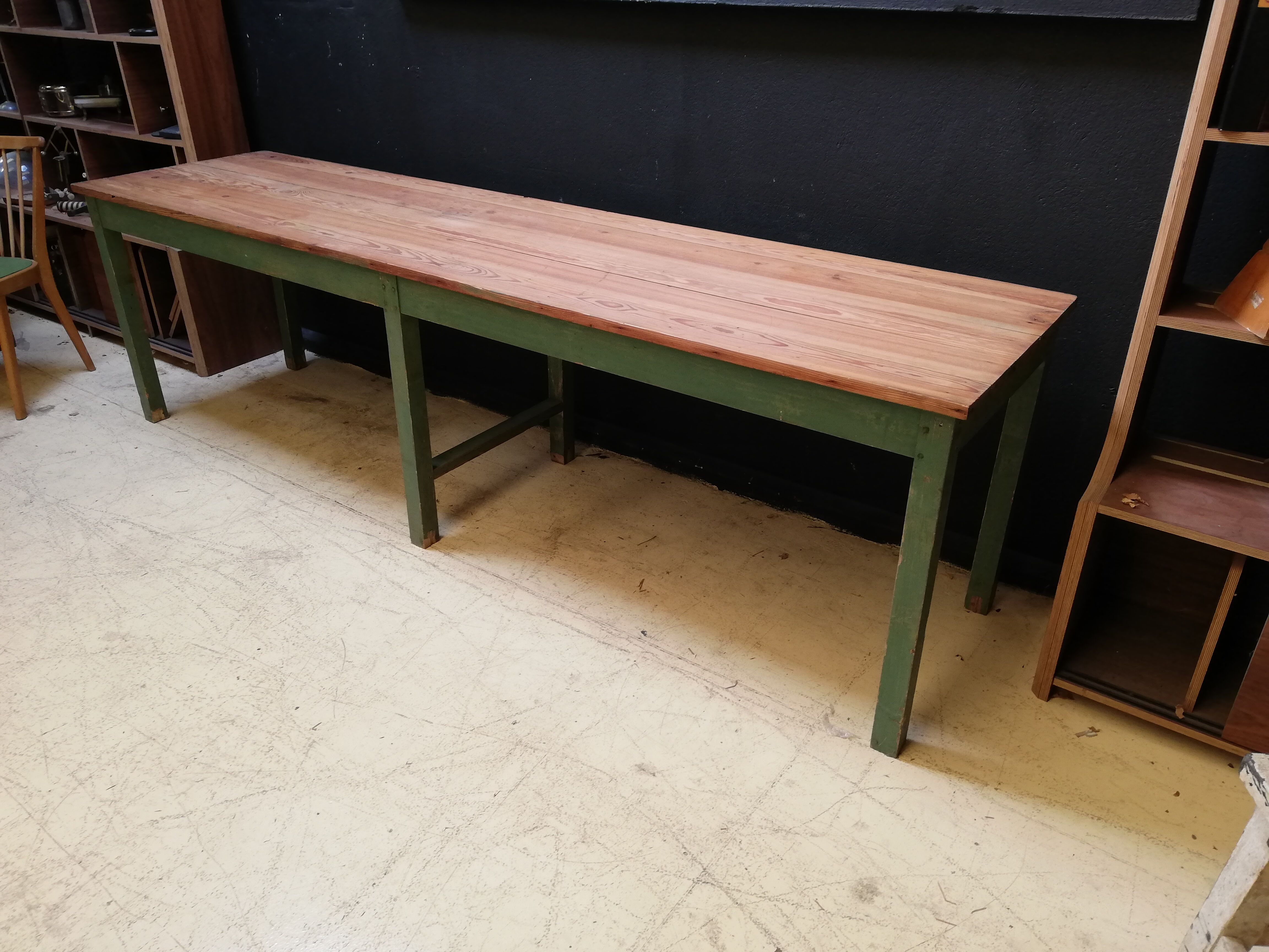 Old draper table 8/10 people, 2,70m