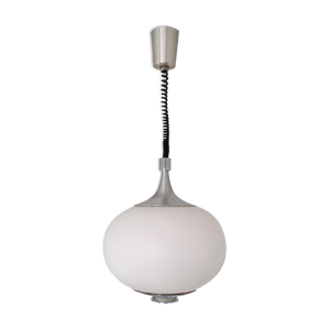 Suspension monte et baisse opaline design vintage
