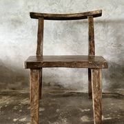 Large old teak chair or armchair H84 L60