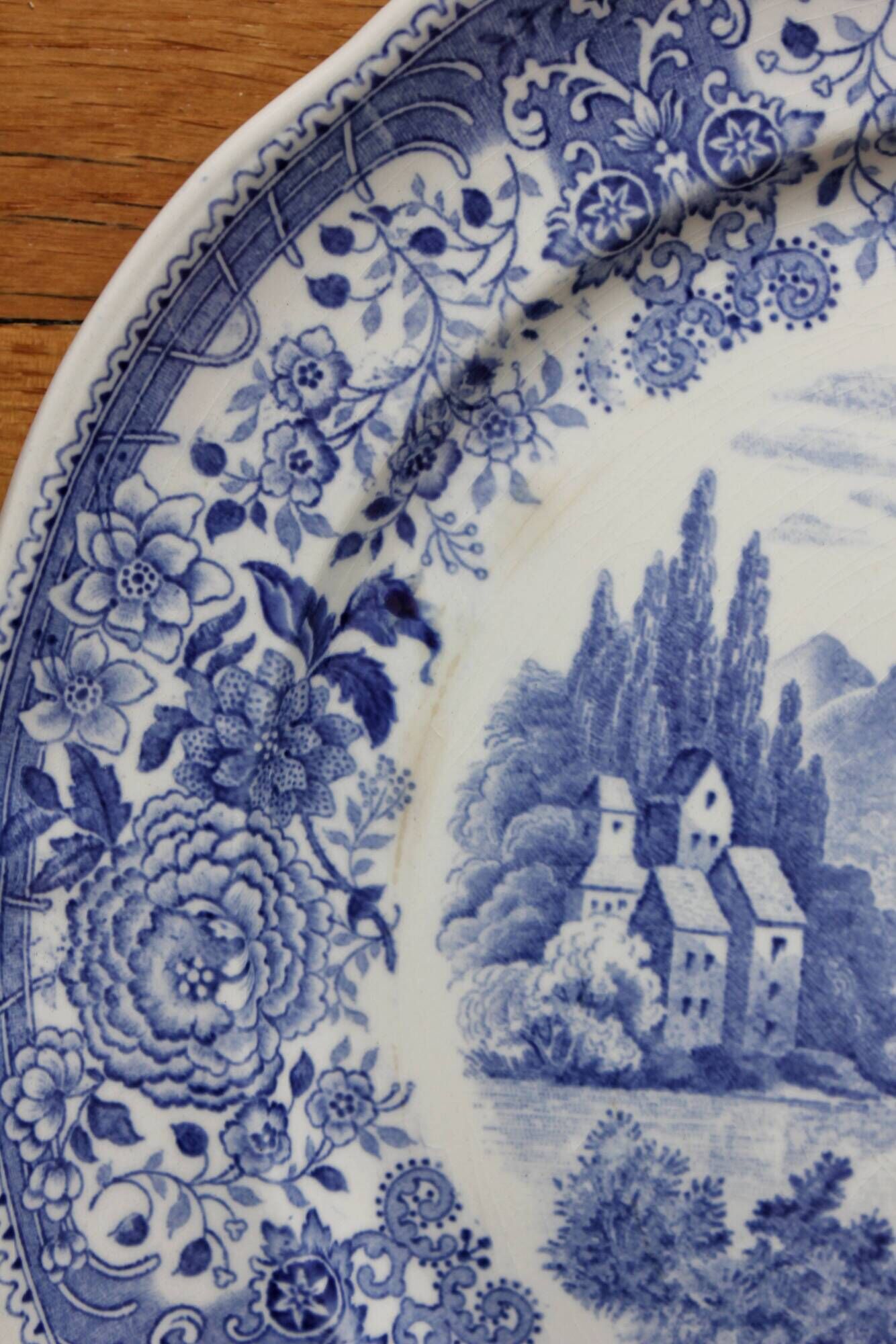 8 flat plates in earthenware "Burgenland" Villeroy and vintage Boch