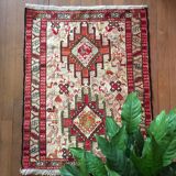 Silk Soumak rug 73x92cm