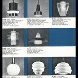 Scandinavian opaline pendant light by Louis Kalff for Philips