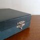 12 Art Deco knives stainless steel and bone 1930 in case