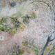 Impressionist oil on panel, spring landscape, signed, framed